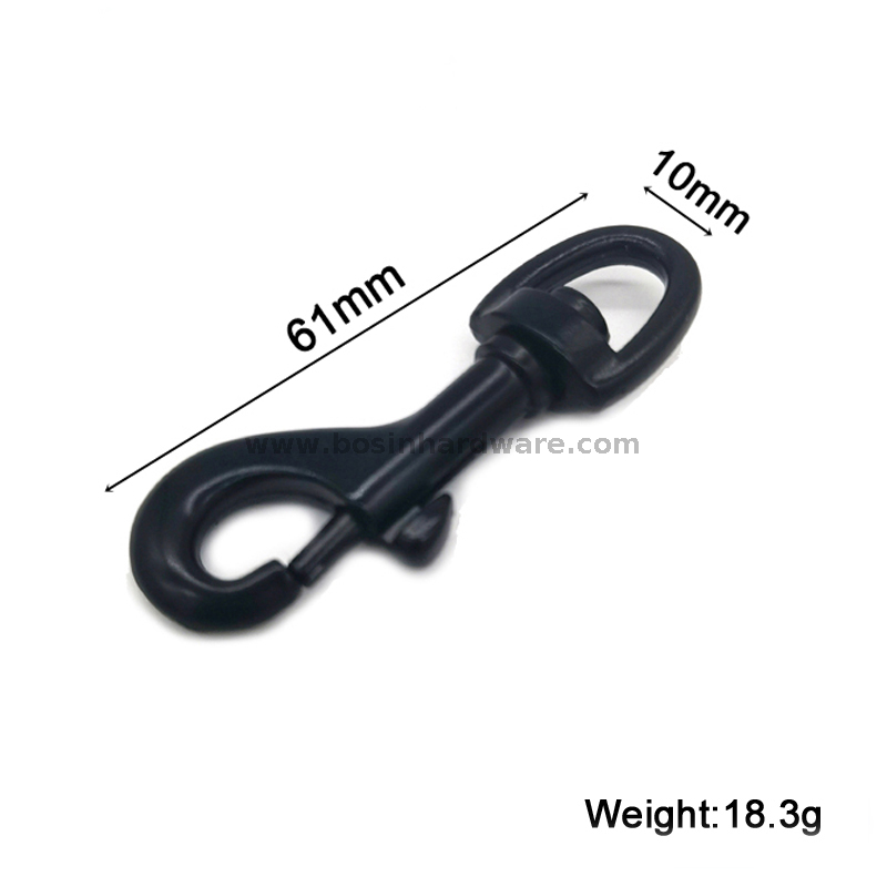 Black Coating Metal Snap Hook - Buy Black snap hooks, Metal Snap hook ...