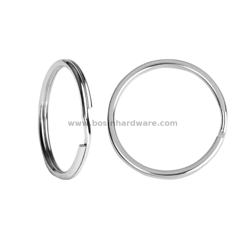 35mm Polished Nickel Key Ring Split Ring Buy Metal key ring, Round